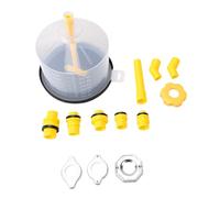 aqxreight Kit Imbuto Refrigerante, Adattatori per Riempimento Radiatore | Plastica Resistente, Spurgo Dell Aria, Prolunga da 5 Pollici, Gomito a 45 Gradi, Manutenzione del di Raffreddamento,