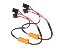 aqxreight - Kit Resistore LED H7, 2 Pezzi Decodificatori LED per Auto per Faro H7 Anti Hyper Flash Nessun Errore Cablaggio Resistore di Carico