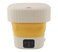 aqxreight Lavatrice Pieghevole Portatile Mini Rondella di Lavanderia Pieghevole 8L capacità per Calzini Bianche (Spina europea)