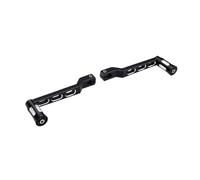 aqxreight Leva del Sul Tallone e Punta in Lega di Alluminio Nera Regolabile | Pedale Moto, Lega di Alluminio, Albero Scanalato, Fessura Regolabile, Uso Cruiser, Montaggio Modello FL