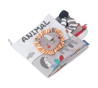 aqxreight Libro in Stoffa per Bambini con Code Libro in Stoffa Stropicciata con Motivo Squisito Educativo Morbido E Resistente Agli Strappi per i più Piccoli Tipo 3 Piccolo Realizzato in Tessuto