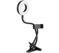 aqxreight Luce di Riempimento USB Anello Luminoso a LED 10 Marce Dimmerabile con Clamp/Holder per la Lettura di Fotografie Dal Vivo Il Ricamo Incontra la luminosità dell'illuminazione Nella