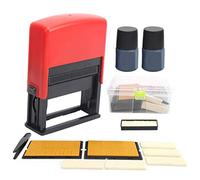 aqxreight Macchina per la Codifica della Data - Strumento Manuale per Timbri a Inchiostro per l'etichettatura di Produzione | Costruzione in Acciaio e ABS di Livello Industriale | Inchiostro Ad