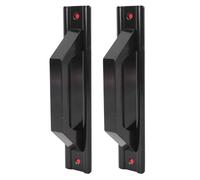 aqxreight Maniglia per Porta Scorrevole Lega di Alluminio Punchless Minimalista Moderna Maniglia per Porta per Fienile Armadio Cassetto e Spazio Comoda Apertura Facile La Loro da Sono (BLACK)