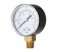 aqxreight Manometro da 50 Mm, Misurazione PSI a Barra a Doppia Scala con Marcature Numeriche Chiare, per Filtro della Piscina Quadrante della Pressione Dell'acqua Manometro Idraulico (1)