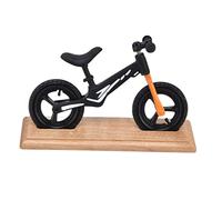 aqxreight Mini Bici per Casa delle Bambole, Mountain Bike in Miniatura in Legno Composito, Metallo, per la Decorazione della Casa delle Bambole, Aspetto Giallo, Dettagli in Metallo con Bicicletta