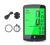 aqxreight Misuratore di velocità per Bicicletta Contachilometri Ciclo Impermeabile Tachimetro Digitale Multifunzionale per Bici Schermo Intero Controllo APP per Cellulare Ciclo Cronometro la