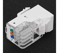 aqxreight Modulo CAT3 da 5 Pezzi RJ11 4 Moduli per Trasmissione Affidabile in Ufficio e in Casa, Componente Elettronico Informativo per Sistemi Telefonici, Reti e