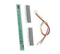 aqxreight Modulo Misuratore a Barra Luminosa a LED a 32 Segmenti con modalità AGC di velocità VU Meter a Doppio per Amplificatore Stereo Elettronica Fai-da-te