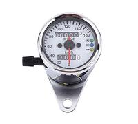 aqxreight Moto Contachilometri Tachimetro Universale per Biciclette 12 V a Doppia Lettura Km/h Nere con Indicatore di Luce a LED Misurazione Accurata ESILLAZIONE INSTALLAZIONE DELLA RUBURE (SILVER)