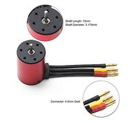 aqxreight Motore Brushless 4300KV Motore Impermeabile 3650 con Scheda di Programmazione Dissipatore di Calore ESC Brushless 60A 5.8V 3A BEC per Auto RC 1/8 1/10 Perfetta per la Quale 45665 RC ESC a