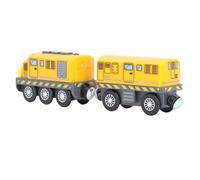 aqxreight Motore Giocattolo per Bambini Funziona a Batteria con Suoni e Luci Azione Motorizzata Giocattolo STEM Educativo in Plastica ABS per Ragazzi e Ragazze (Treno di trazione giallo)
