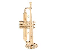 aqxreight Ornamenti per Modelli a Tromba Squisito Strumento in Miniatura in Ottone Decorazione da Tavolo Corda Dorata per Aggiungere Alla Musica l'ornamento della Tromba, una Bellissima Scelta in