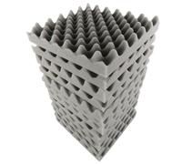aqxreight Pannelli in Schiuma 12 Pezzi 30x30x5 Cm Piastrelle in Schiuma Fonoassorbente per Casse per Uova per Studio Home Theater Ufficio Riduzione e Assorbimento del Rumore (GREY)