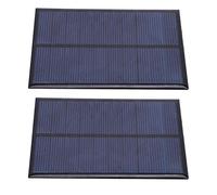 aqxreight Pannello Solare 2 Pezzi 5 V 500 MA - Modulo di Alimentazione Ad Alta Efficienza per Progetti Fai da Te, Luci Solari Ed Esperimenti Educativi, Fornitura Industriale Portatile in Polisilicio
