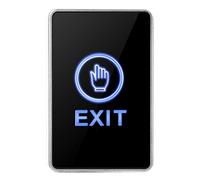 aqxreight Pannello Touch con Pulsante di Controllo Accessi Ignifugo a Luce LED in Acrilico per PC per Uscita Porta di Sicurezza No Nc Com