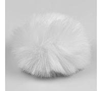 aqxreight Parabrezza Peloso, Sul Parabrezza per Microfono Lavalier per Uso Interno Ed Esterno, Manicotto Morbido e Confortevole per Ridurre il Rumore, Adatto Alla Maggior Parte dei (WHITE)