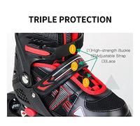 aqxreight Pattini in Illuminati Regolabili con Ruote Illuminate per Bambini e Ragazzi Pattini in per Ragazzi e Ragazze, Accendi Automaticamente i Cuscinetti Volventi della Batteria da Pattinaggio