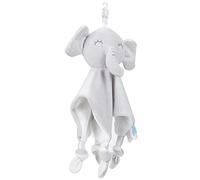 aqxreight Peluche Massaggiagengive per Bambini da 0 a 2 Anni, Morbido e Confortante Elefante e Animale da Masticare con Campanello e Suono Piegato, Giocattolo Sensoriale per Culla o Passeggino