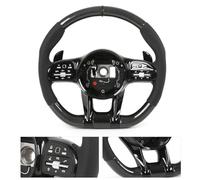 aqxreight Per la Sostituzione del Volante in Fibra di Carbonio AMG Performance Per la B/C/E/S/G/GLC/GLE C63 E63 2010+ dell'abitacolo, il Volante Preciso in Carbonio 3K Appiattito e