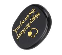 aqxreight Pietra Ispiratrice You Are My Rock Pietra Incisa di Buon Compleanno Incoraggiamento Tascabile Motivazionale Tipo 1 Il Tributo Happy a Rock Custodisce Inciso Il Nostro con Eleganza Tu Sei