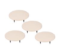 aqxreight Pietre Miliari Decorative in Polipropilene Stepp Pietre Miliari Decorative in Polipropilene 39,9 Cm Rotonde con Picchetti a Terra per Legge Esterne Stepping (Beige)