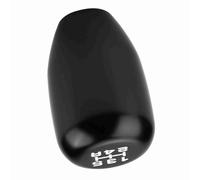 aqxreight Pomello Manuale per Auto a 5 Marce Leva del con 3 Adattatori 8/10/12 Mm Sensazione Confortevole Lavorazione Liscia Lucidatura del Colore Buon Materiale per il Metallo Pregiato (BLACK)