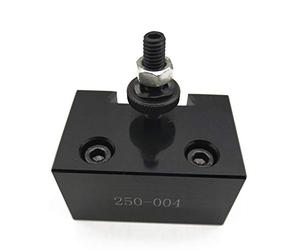 aqxreight Portautensili a Cuneo Tipo Gib per Utensili da Tornio, Dimensione Perno M 10, Compatibile con Aloris/Dorian/Phase Ii/Yuasa, Struttura in Acciaio Temprato per Torni (4)