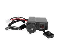 aqxreight Presa Accendisigari per Moto 12V/24V con Doppia USB Veloce e Voltaggio per Fotocamera del Telefono, Universale per la Maggior Parte dei Motocicli ATV Veicoli Powersport (rosso)