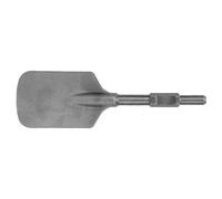 aqxreight Punta a Scalpello a Vanga in Argilla per Martello Elettrico, Acciaio Trattato Termicamente per Impieghi Gravosi con Base Larga 135 Mm, Compatibile con Strumenti di Demolizione, Estrazione