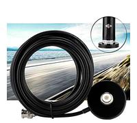 aqxreight Radiomobile per Veicolo/auto Antenna Banda VHF/UHF Connettore Maschio BNC Supporto Base Magnetica Stazione Radio/Antenna BC75XL Connettore Maschio BNC Supporto Base