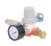 aqxreight Regolatore del Compressore d'aria da 3/8 Pollici NPT con Manometro da 0 a 1 MPa per Compressori d'aria e Utensili Pneumatici per Misurare i Valori 0 è Questo Regolatore 1 a LEGGERE la