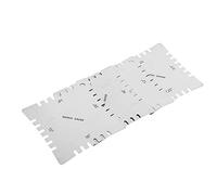 aqxreight Righello in Acciaio Inossidabile per Strumento di Misurazione del Liutaio con Design Versatile per Soluzioni di Configurazione della Chitarra (Argento (confezione da 4))