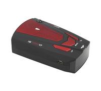 aqxreight Rilevatore per Auto, Rilevamento e a Lunghissimo Raggio con Rilevamento Automatico a 360 Gradi, di Allarme velocità per Veicoli con Avviso GPS (rosso)