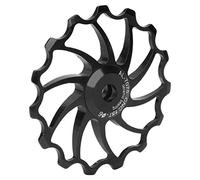 aqxreight Ruota del Deragliatore Posteriore in Lega in Lega di Alluminio 15t per Mountain Bike di Montagna e Strada (BLACK)