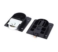 aqxreight Ruota per Porta Scorrevole Silenziosa Puleggia in Plastica Nera Con Cuscinetto Accessorio Hardware per Mobili Passa a Con l'adatto Che e l'asta del Cuscinetto Possono Essere così Spesse