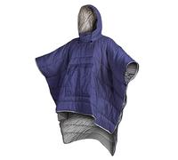 aqxreight Sacco a Pelo Mantello Indossabile da Esterno per Campeggio Invernale, Escursionismo e Viaggi - Design Leggero, in Nylon, Antivento con Tasca Portaoggetti e Borsa per il Trasporto (blu navy)