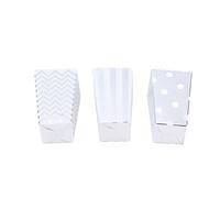 aqxreight Scatole per Popcorn in Oro Rosa da 36 Pezzi Contenitori per Snack di Grande capacità per Feste Matrimoni Serate di Cinema Bomboniere Leggere e Portatili (SILVER)
