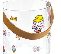 aqxreight Secchiello per il Ghiaccio Piccolo in PET per Uso Domestico, Botte di Vino Trasparente per il Ghiaccio, Picnic, Birra, Bevanda, Secchiello per il L 21x10,5 Cm/8,3x4,1 Pollici, l'esistenza