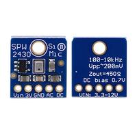 aqxreight Sensore Microfono MEMS Al Silicio Modulo di Rilevamento del Suono Ad Alta sensibilità per Progetti di Registrazione e Campionamento FFT SPW2430 3.3 5V Design Compatto Facile Integrazione