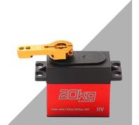 aqxreight Servo Digitale 20 Kg Coppia Elevata 2 Pezzi Servo Ingranaggi in Acciaio Inossidabile a 180 ° per Manipolatore Robot per Auto RC in Scala 1/8 1/10 /12 con Braccio 25T è un Ingranaggio