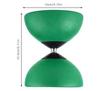 aqxreight Set Cinese Diabolo a Triplo Cuscinetto con Bastoncini per Giri e Acrobazie Gioco Diabolo per Interni Ed Esterni per Principianti e Adulti (GREEN)