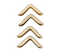 aqxreight Set di 50 Protezioni per Angoli di Libri Vintage in Ferro per Album e Ritagli in Bronzo per Preservare Quaderni, Diari e Raccolte di Foto (#1)