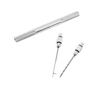 aqxreight Set di Ami da Pesca in Lega di Alluminio da 2 Pollici, Esca con Ago, Traversa e Perforatrice per la Pesca in Acqua Dolce e Salata