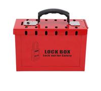 aqxreight Set di Lucchetti per Lockout Box Cassetta di Lockout di Gruppo Portatile con 12 Lucchetti 38 Mm 24 Pezzi di Chiavi Pezzi Chiavi Uso Rein Box Set di LucchettiLucchetti di Sicurezza