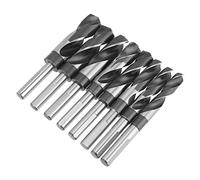 aqxreight Set di Punte da Trapano HSS da 8 Pezzi Punte in Acciaio Trattato Termicamente di Grado Professionale per da Trapano in Plastica per Legno e Metallo per Utensili Elettrici e Trapani a Mano