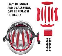 aqxreight Set di Ricambio per Cuscinetti in Schiuma Universali per Casco La Fodera in Spugna per Casco Fa Male Alla Testa del Materiale Nei Cuscinetti Usurati del Sostituisci La Fodera in Spugna per