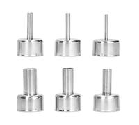 aqxreight Set di Ugelli Riscaldanti in Acciaio Inossidabile da 6 Pezzi per Saldatura e Saldatura, Attacchi per Ugelli Caldi da 3 Mm 4 Mm 5 8 10 12 Compatibili con la Maggior Parte delle Stazioni di