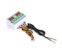 aqxreight ST3012 Regolatore di Temperatura Interruttore di Controllo della Temperatura a Doppio Canale con Visualizzazione Digitale Intelligente DC12V Tramite il Terminale e Chiaramente il Tubo è la