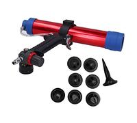 aqxreight Strumento per Calafataggio a Spinta con Pistone da 300 Mm per Colla Pneumatica per Vetro in Lega di Alluminio per Applicazioni Adesive Precise in Edilizia, Elettronica Solare e Riparazioni